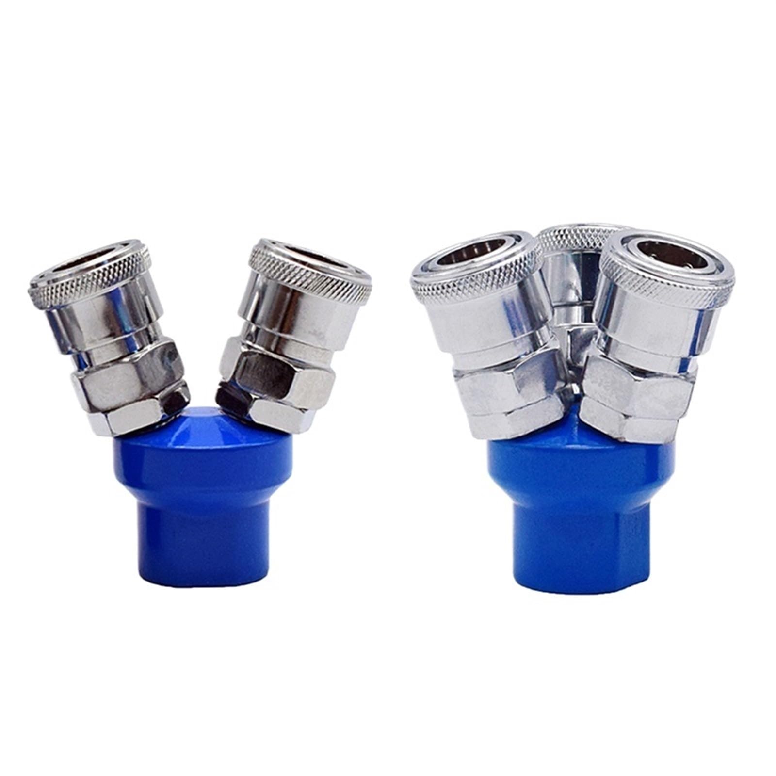 Raccordi pneumatici a due vie a tre vie Attacco rapido for compressore tipo C for utensili pneumatici for pompe Set di connettori rotondi con bloccaggio automatico (Size : 2 way -PM20)