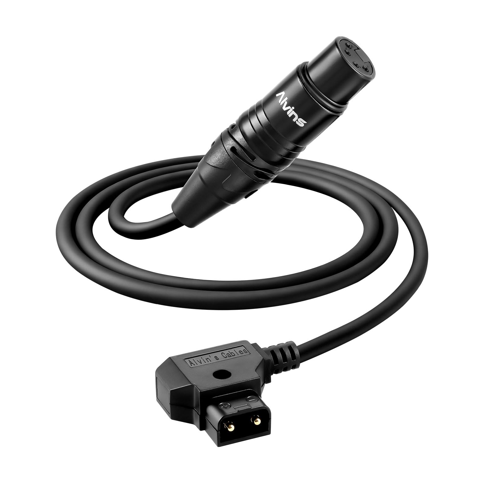 XLR 4 pin Female to D tap Power Cable for Alvin's Cables Practilite 602 DSLR Camcorder for Sony F55 SXS Camera