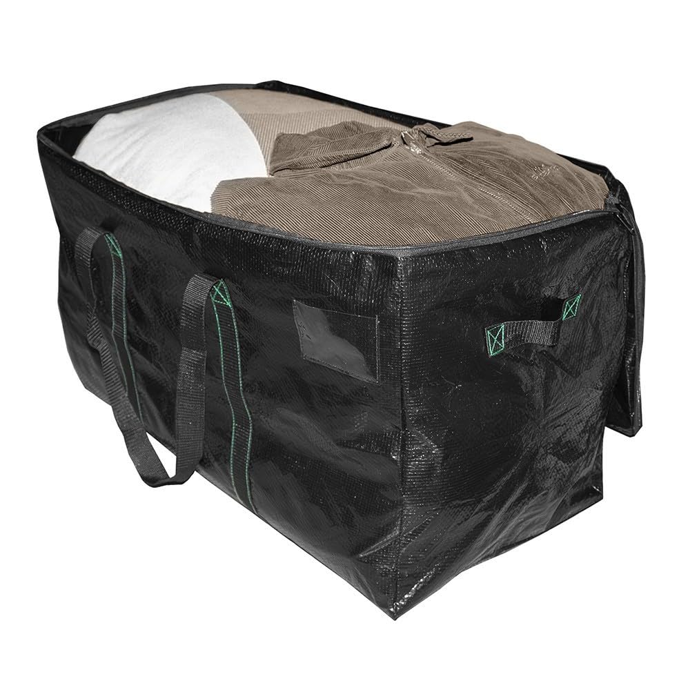 Set di sacchetti per traslochi e deposito con cerniera, impermeabili, 70 x 35 x 42 cm (confezione da 10)