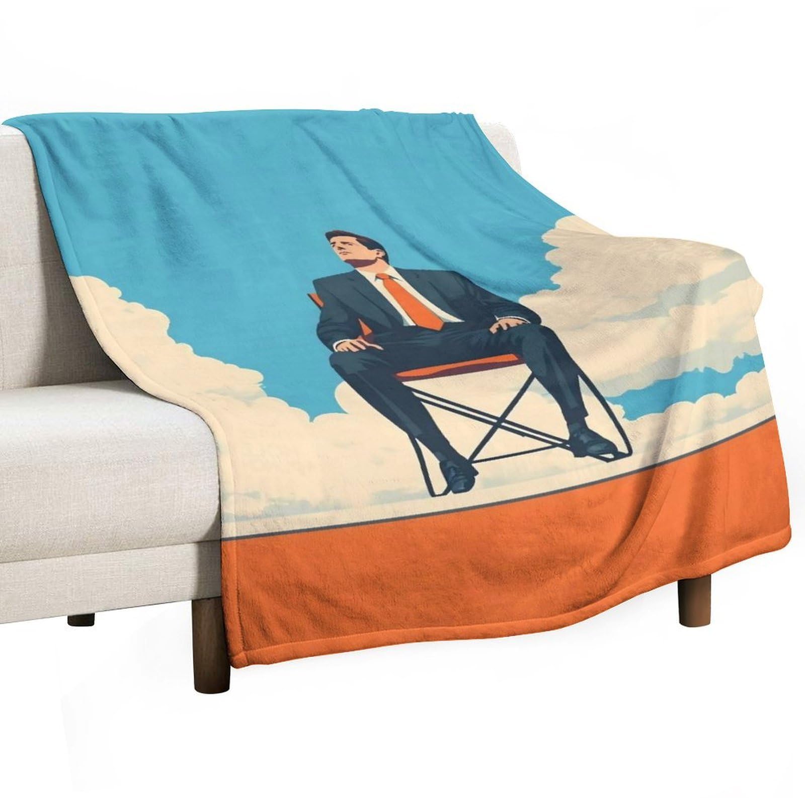 YHGSREUOH Office View (1) Flannel Blankets Fleece Soft Throw Lightweight Plush Gifts for Couch, Bed, Cozy Sofa Plush, Chair, Lovers 130x175cm(50x70in)