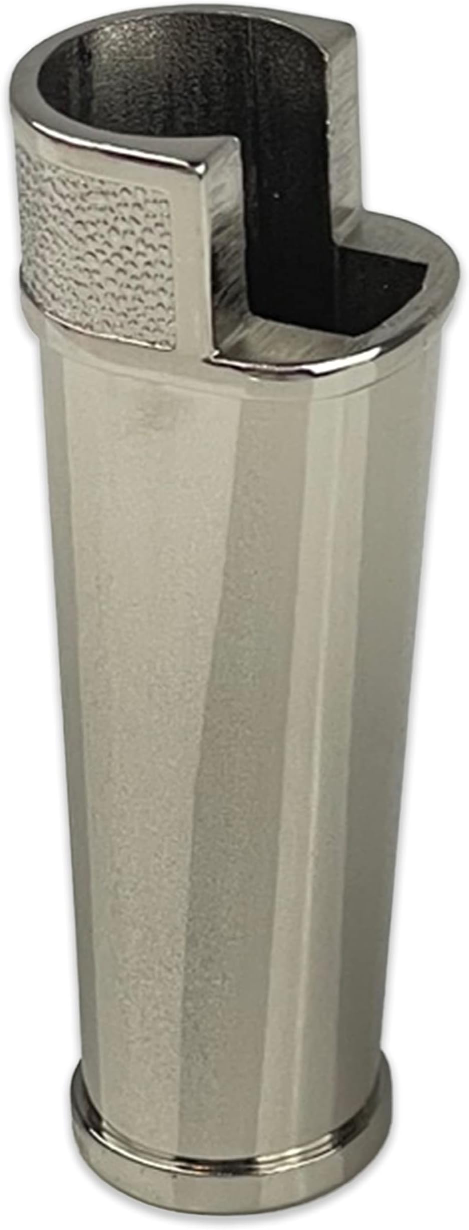 Blank Clipper Metal Lighter Case Customizable Reusable Lighter Cover for Clipper lighters - Single case (Silver)