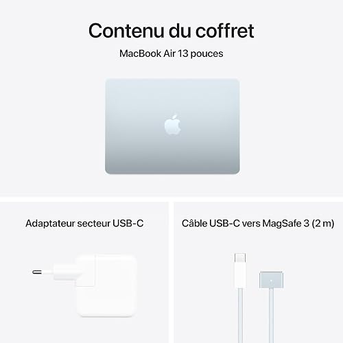 Apple MacBook Air 13 inch Laptop with M4 chip: Designed for Apple Intelligence, 13.6-inch Liquid Retina Display, 16GB Unified Memory, 512GB SSD Storage; Silver; FR - 6