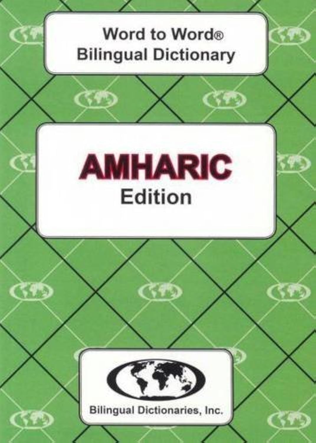 EnglishAmharic  AmharicEnglish WordtoWord Dictionary by C Sesma PAPERBACK