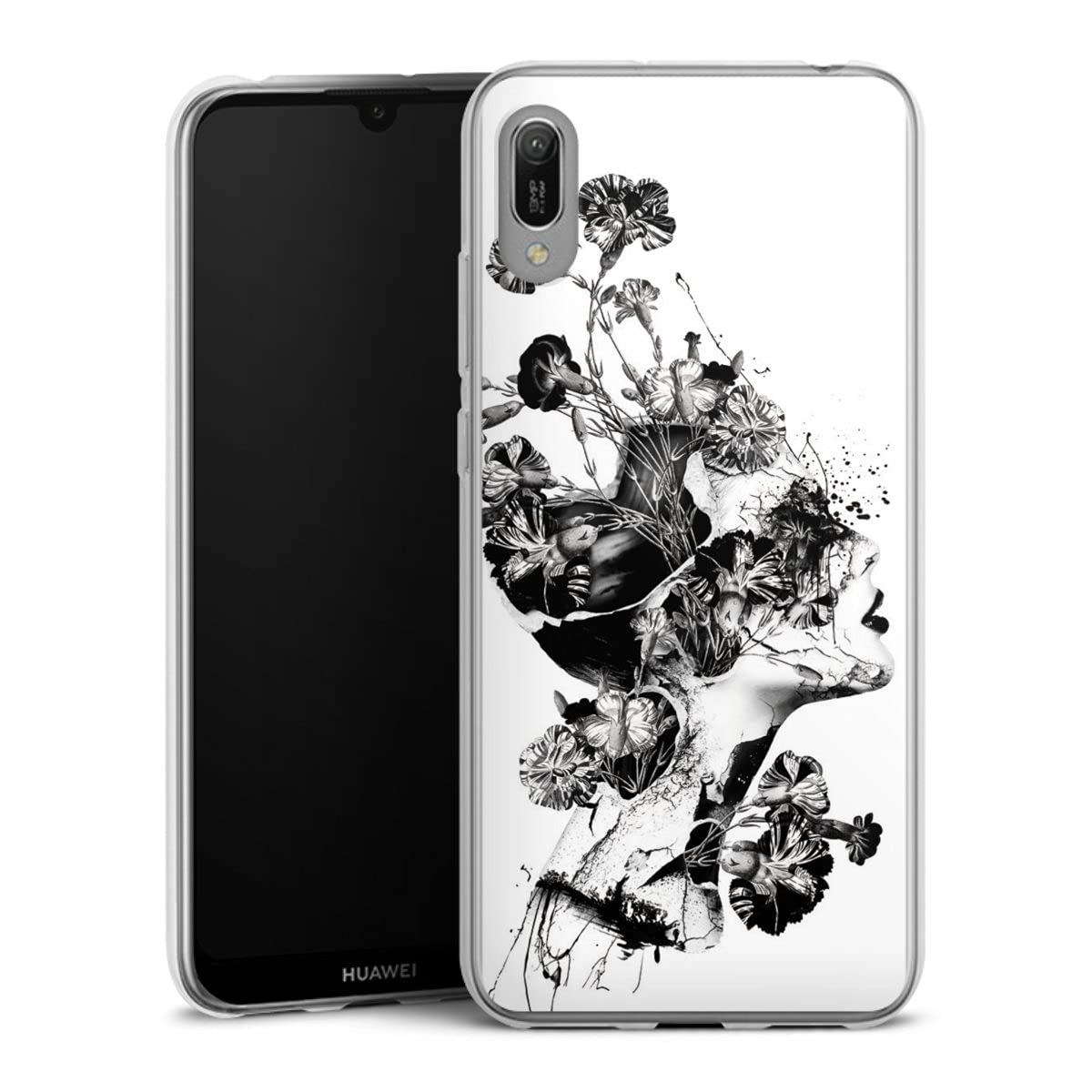 DeinDesign Cover Silicone Per Huawei Y6 2019 | Trasparente BVB Borussia Dortmund - copertina