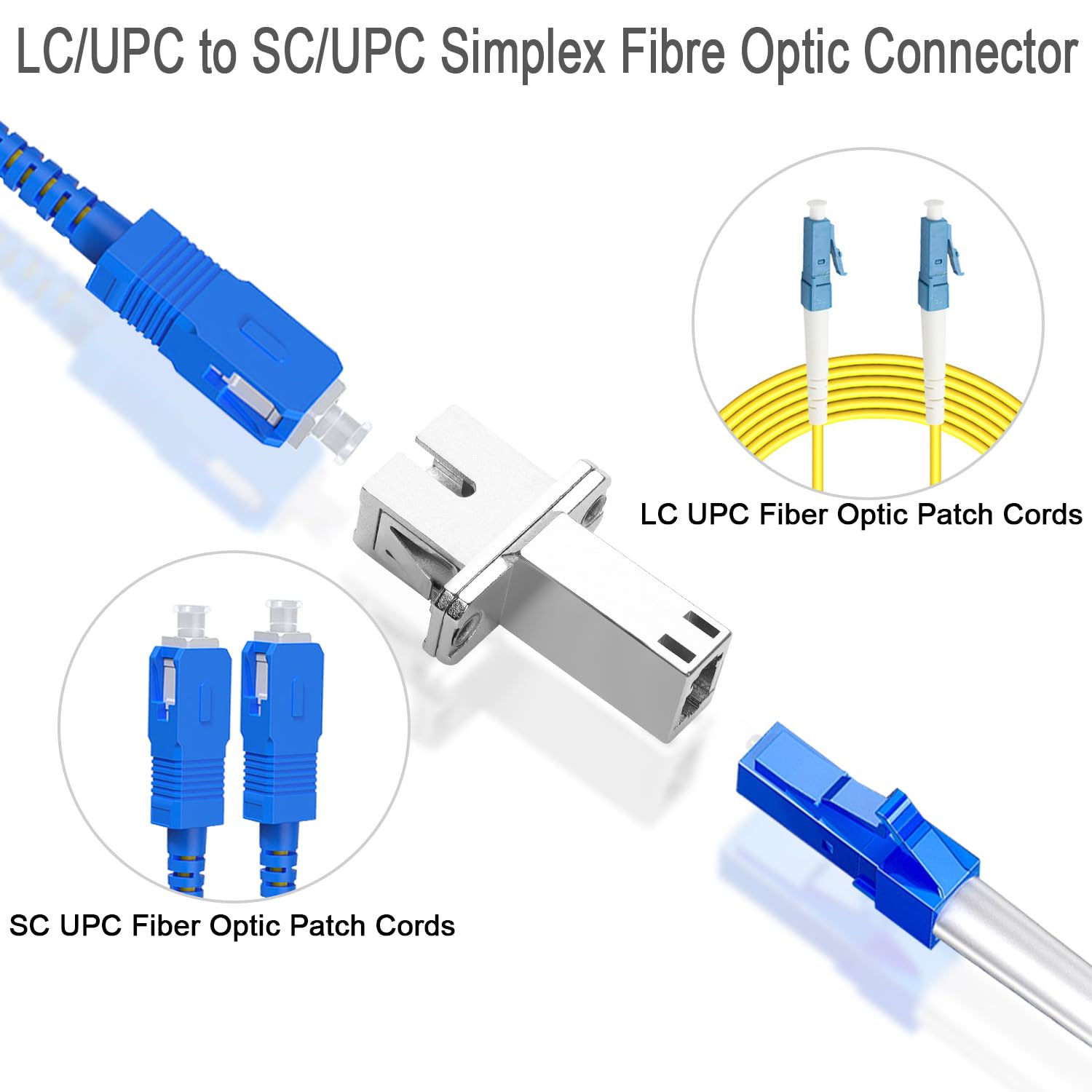 LC To SC Fiber Adapter Fiber Adaptor LC/UPC Female - SC/UPC Male ...