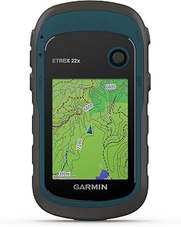 Garmin eTrex 22x Rugged Handheld GPS Navigator: TopoActive Maps, GPS/GLONASS, 25Hr Battery for Hiking & Cycling