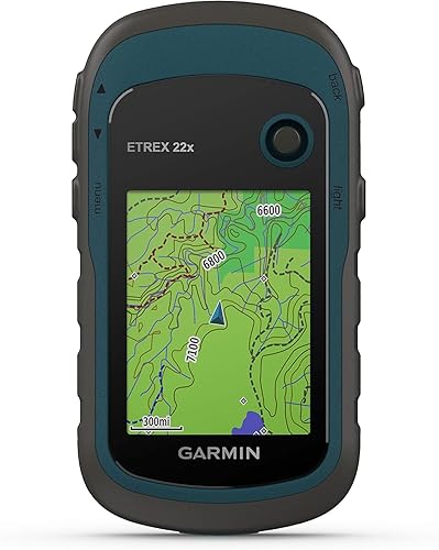 Garmin 010-02256-00 eTrex 22x, navegador GPS de mano resistente, negro/azul marino