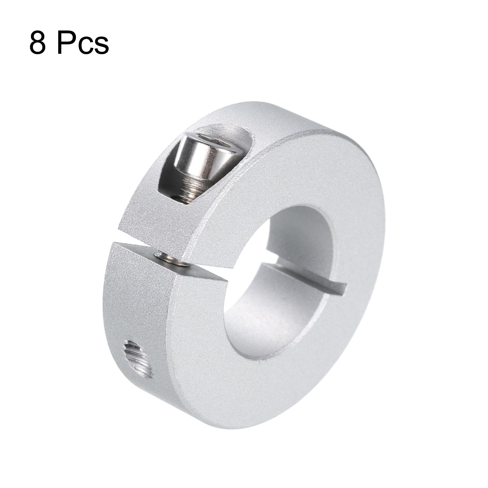 Collari Di Bloccaggio Per Albero - 8 Pezzi Foro 6mm, Lega Alluminio - Per Meccanica E Robotica - Foto 2