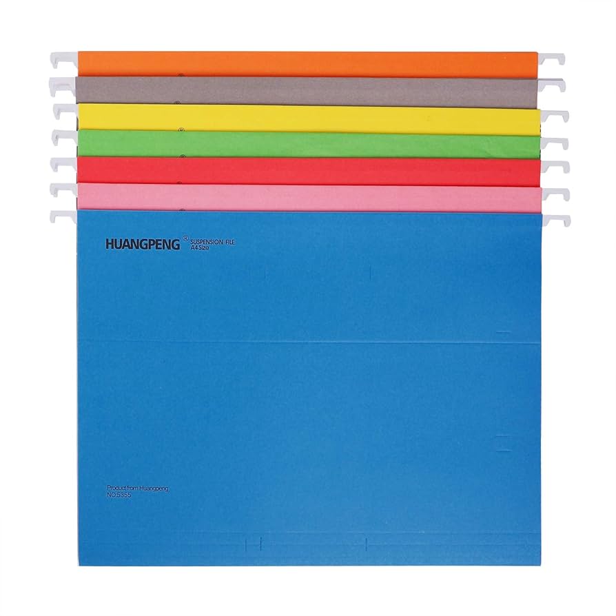 Porte-Dossiers Suspendus YJZQ - Lot De 7 Chemises Carton Renforcé Format A4