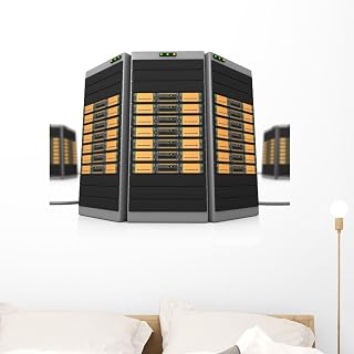 Wallmonkeys WM135065 3D Servers Peel and Stick Wall Decals, 36" H x 36" W-Large