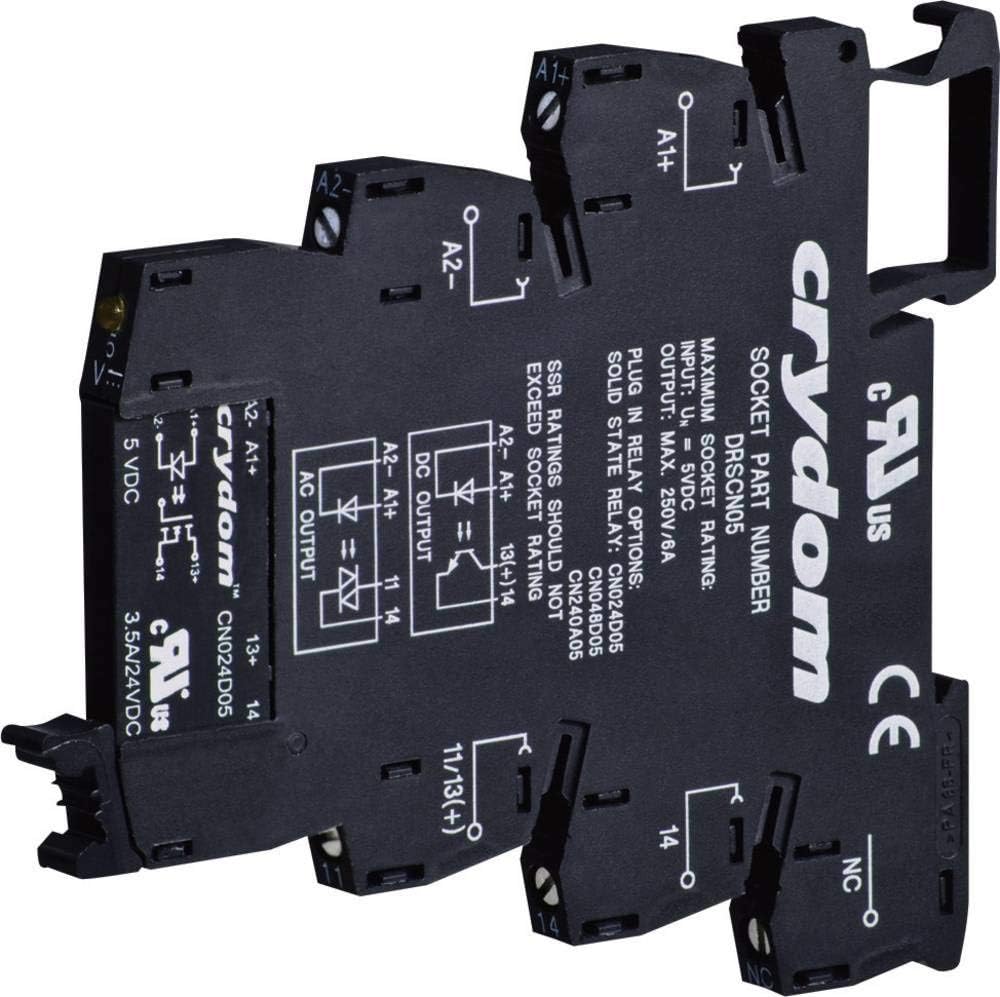 Solid State Relay, SPST-NO, 100 mA, 48 VDC, DIN Rail, Screw, Zero Crossing