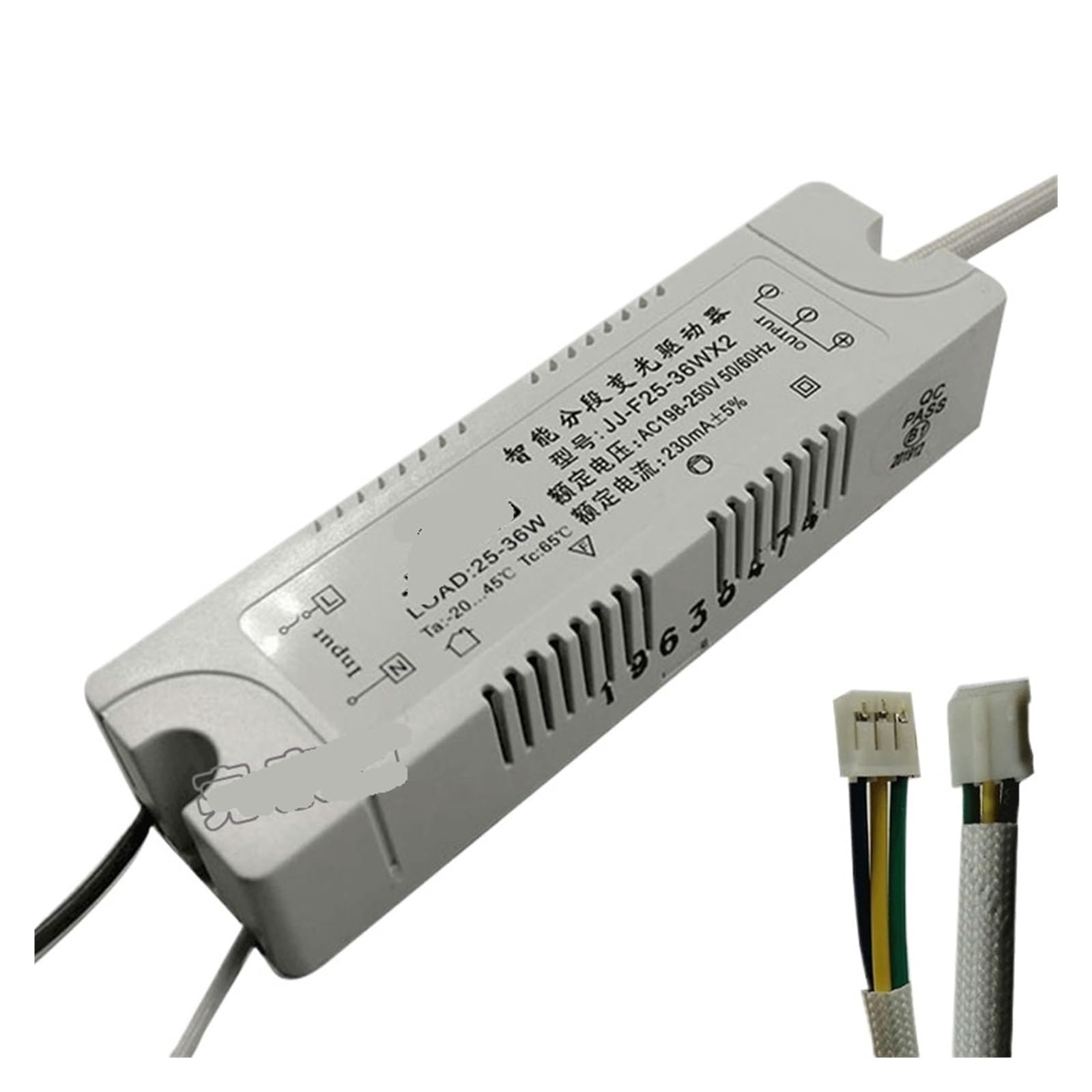 Alimentation du pilote LED 18-36W transformateur courant constant variable bicolore