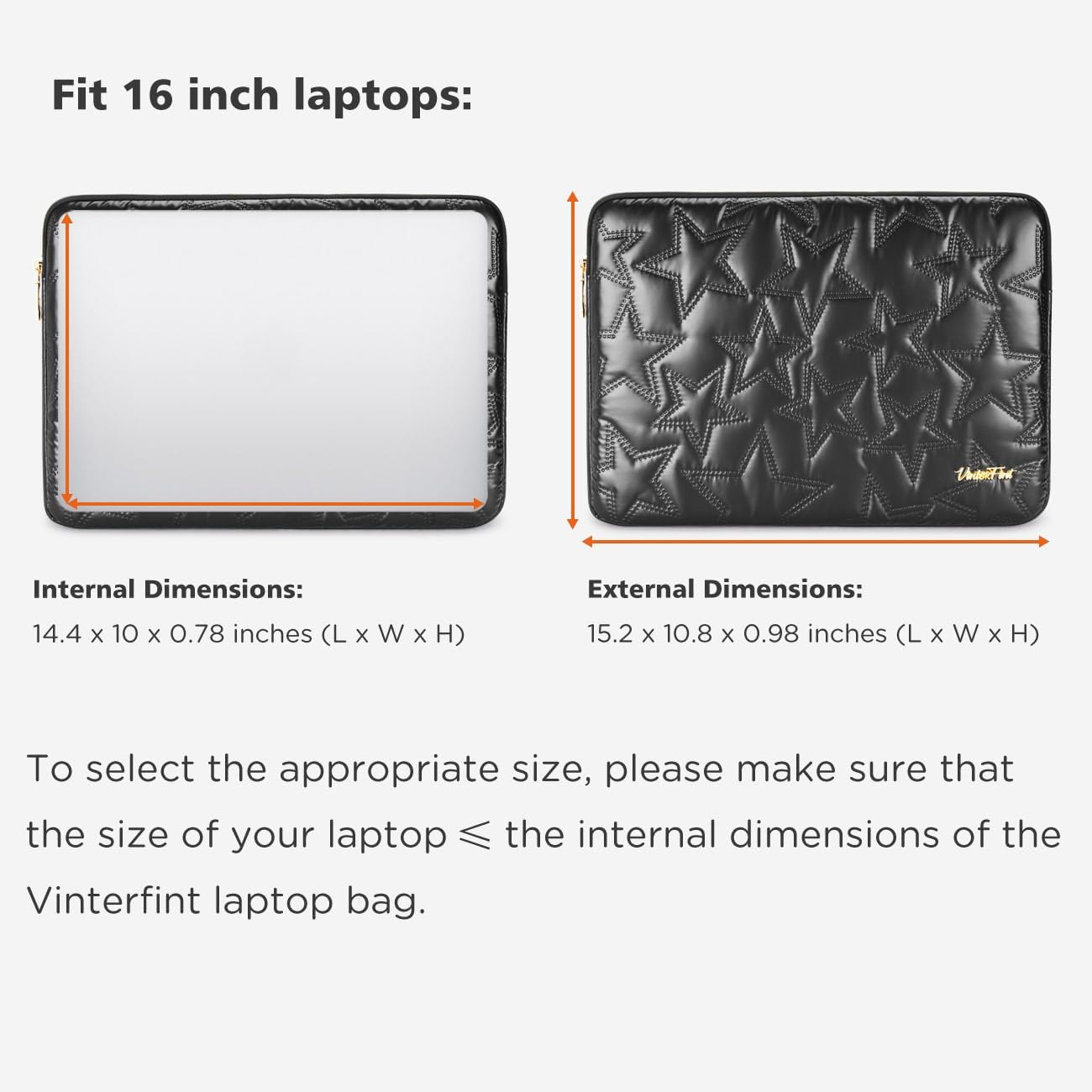 15 16 inch Laptop Sleeve Case for 15" MacBook Pro/Air M4 M3, 16" MacBook Pro M3 M2, 15" Surface Laptop 6, 15" IdeaPad Slim 5i Gen 9 | 3i Gen 8/9, 16.3" XPS 16, HP Laptop Bag Cover, Black - Image 3