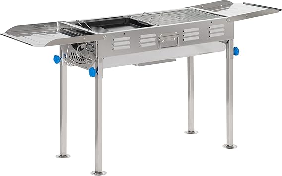 Outsunny Klappgrill Mit 1232cm² Grillfläche - Perfekt Für Camping & Picknick
