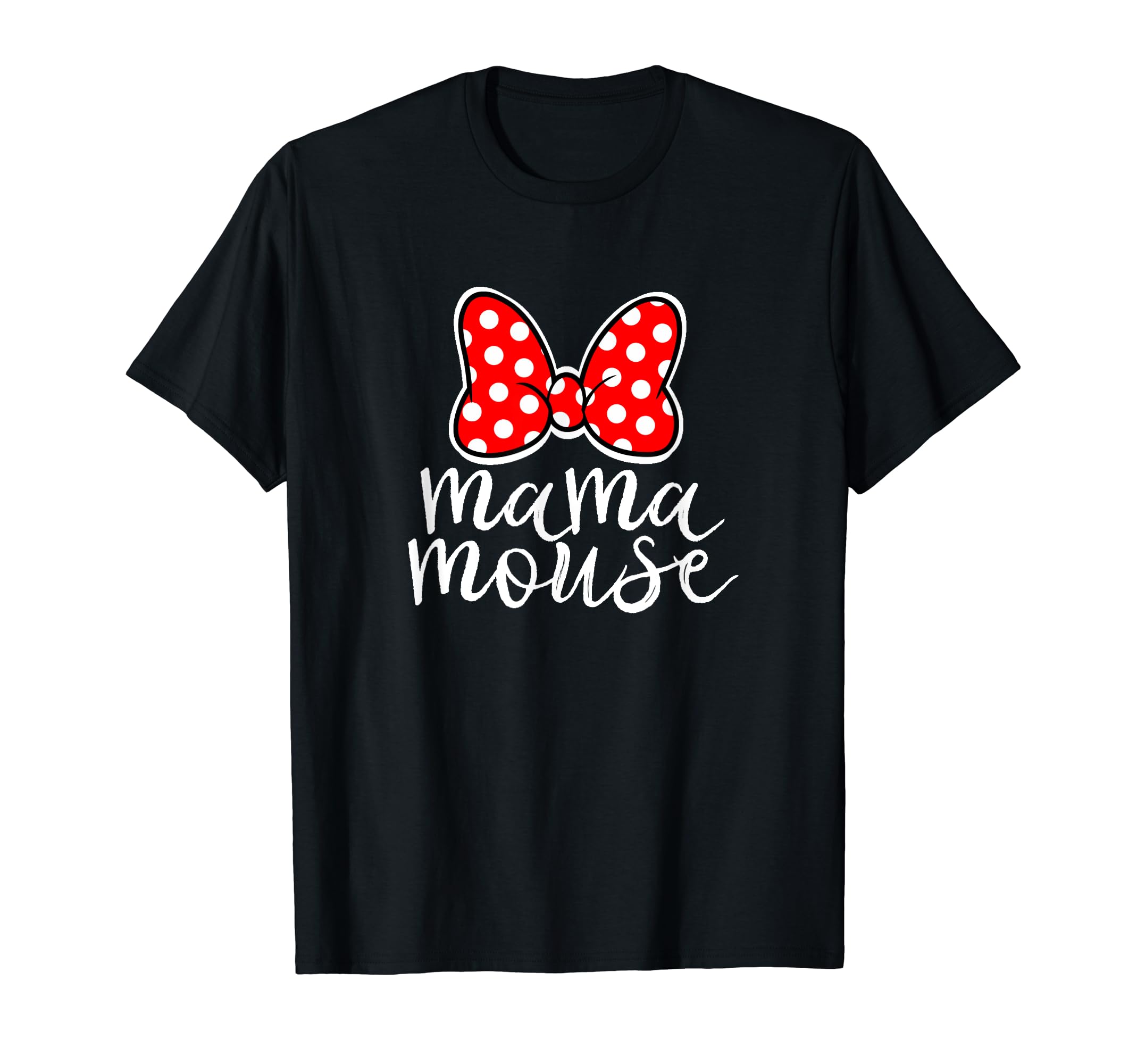 Mama Mouse Bow TeesWomens Mama Mouse Family Vacation Mom Funny Mama Mouse T-ShirtOEKO-TEX STANDARD 100