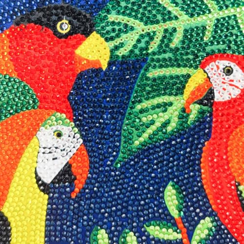 Image of Boutique De FGG Mini Parrot Evening Bags,Women Cocktail Crystal Clutch Bag,Prom Party Bird Handbags Rhinestone Clutch Purse