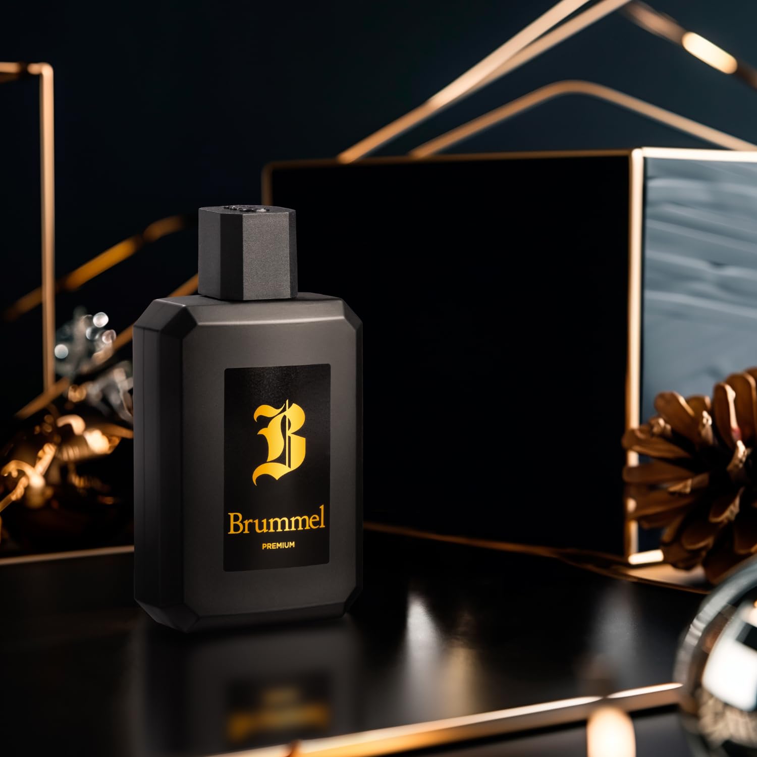 BRUMMEL - Premium 125 ml, Eau de Toilette Masculina, Agua de Colonia Hombre, Perfume Elegante y Sofisticado, Aroma Amaderado, Fragancia Fresca de Larga Duración