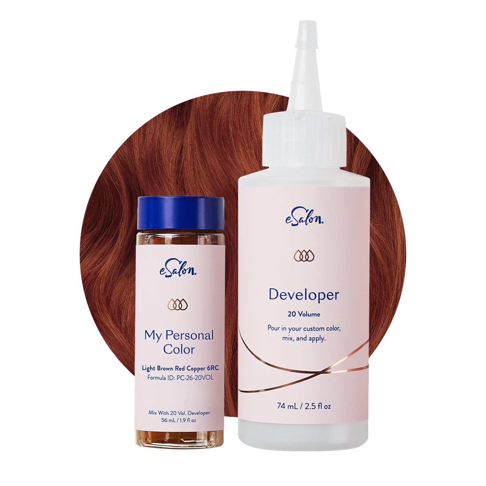 eSalon Permanent Hair Color & Hair Dye Complete Kit - Personal Colorist Kit for Up To 100% Gray Coverage for All Hair Types - Professional-Grade