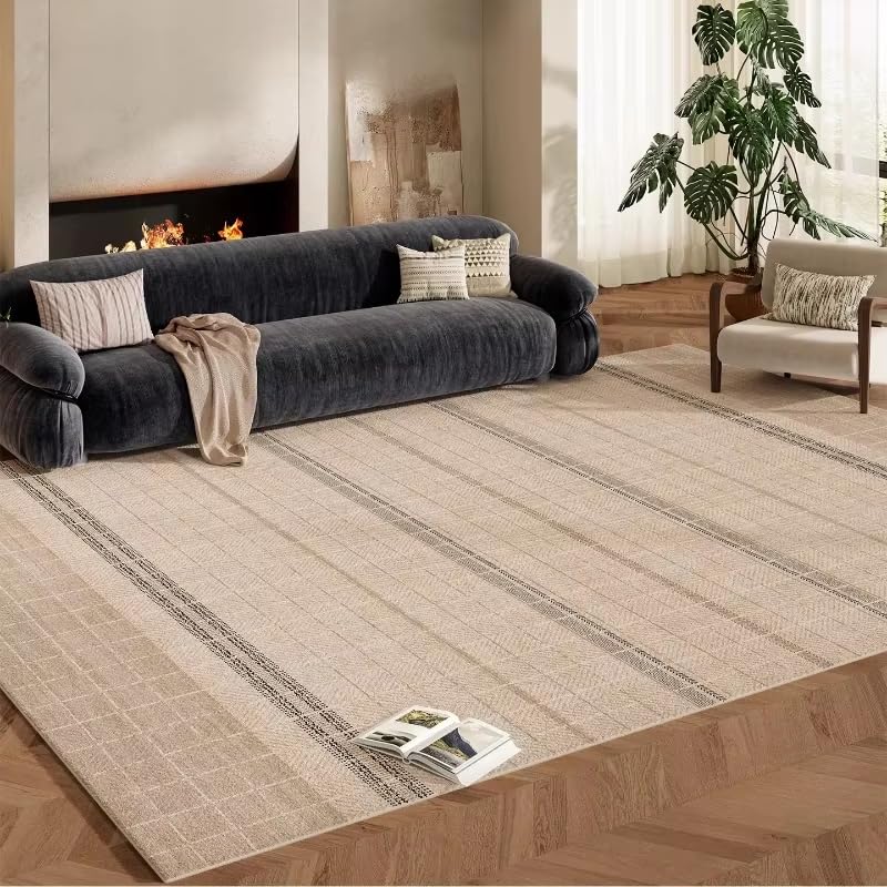 Alfombra de felpa suave y gran tama&ntilde;o de 80 x 160 cm que aisla el fr&iacute;o en el dormitorio