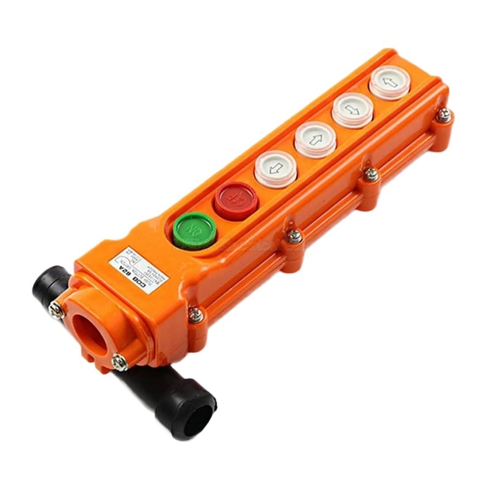 1 Uds. COB-62A estación de Control colgante de grúa a prueba de lluvia interruptor de botón for polipasto 6 vías naranja rojo