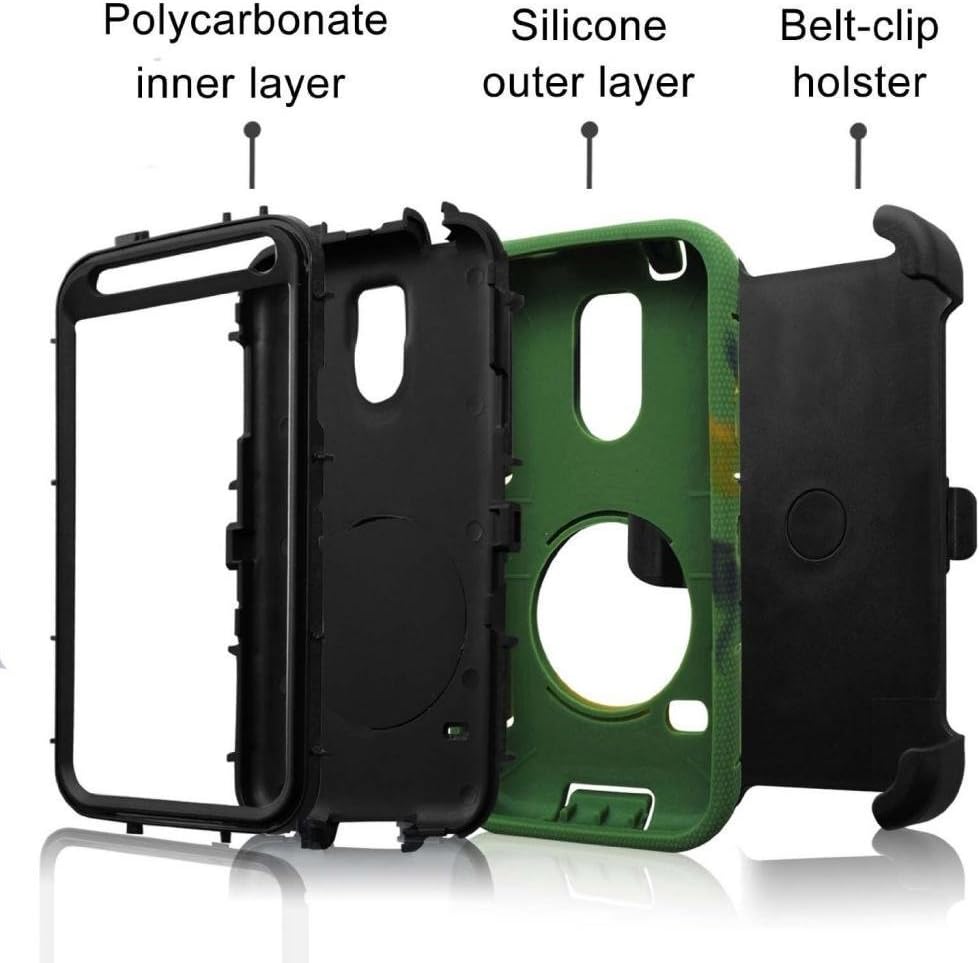 Samsung Galaxy S5 Case, Galaxy S5 Case, BENTOBEN Hybrid Protective Soft&Hard Case with Rotating Kickstand Belt Clip Holster Cover Case for Samsung Galaxy S5 S V I9600 GS5 All Carriers, Camouflage