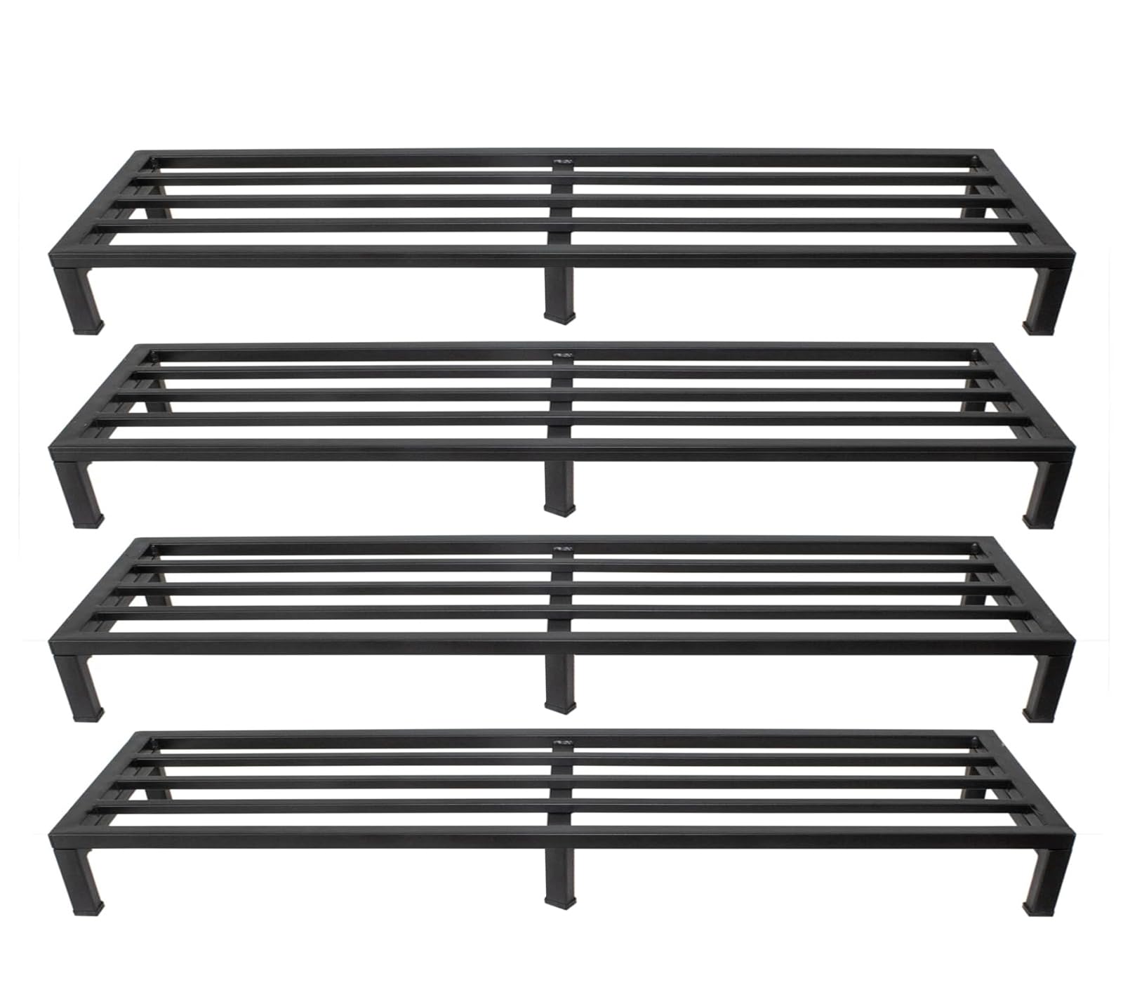 IRON LANDS Oak Pot Stand 3 FEET Spectacular for Heavy Duty , Indoor Outdoor Plant Premium Strong Flower Gamla Shelves Rack for Garden Balcony Home Living Room Decor (Pack of 4 - Black) (B0D9C58VX8) Amazon Price History, Amazon Price Tracker
