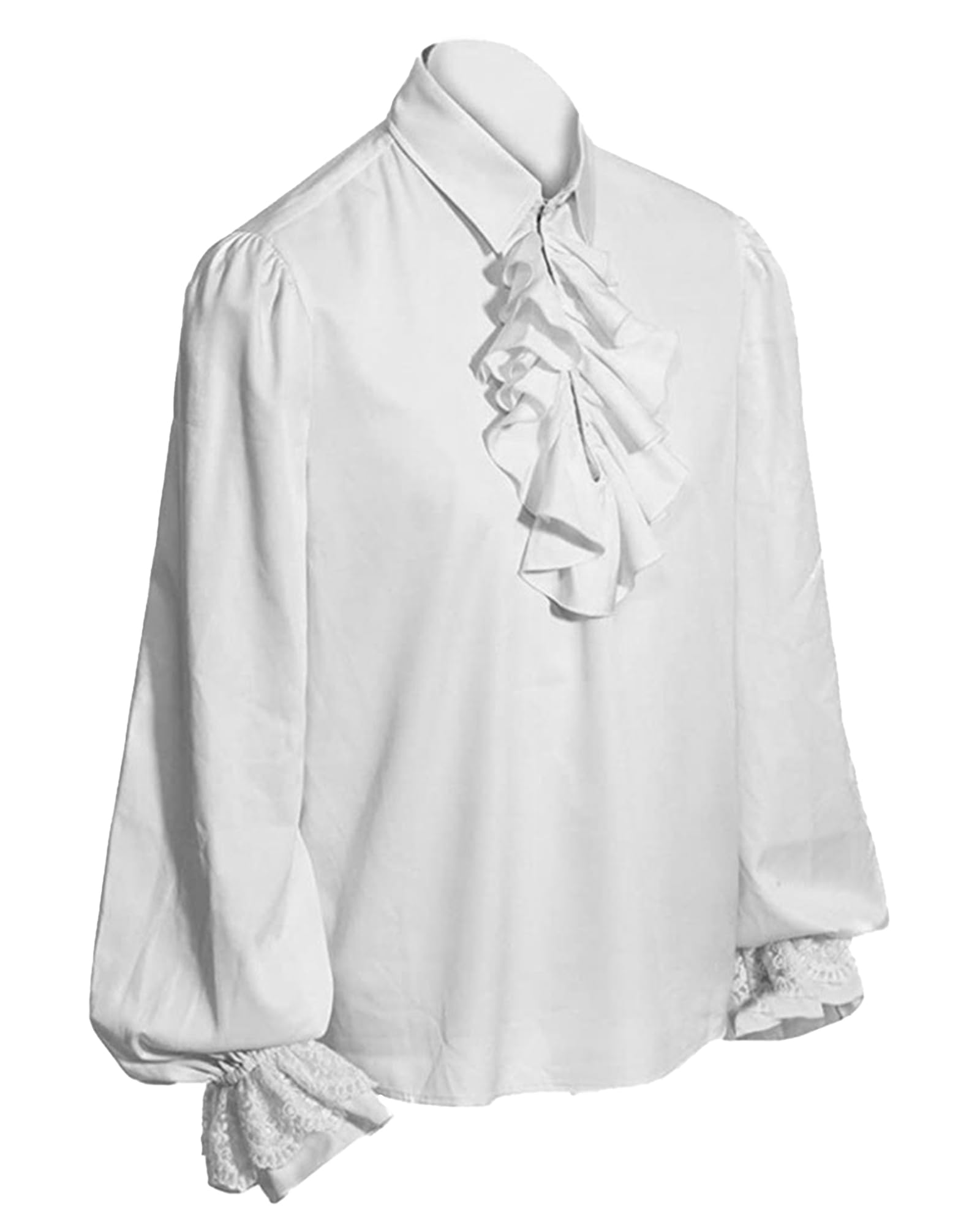 Mittelalter Hemd Herren Piraten Hemd Herren Viking Halloween Kostüm Männer Gothic Universal Fit