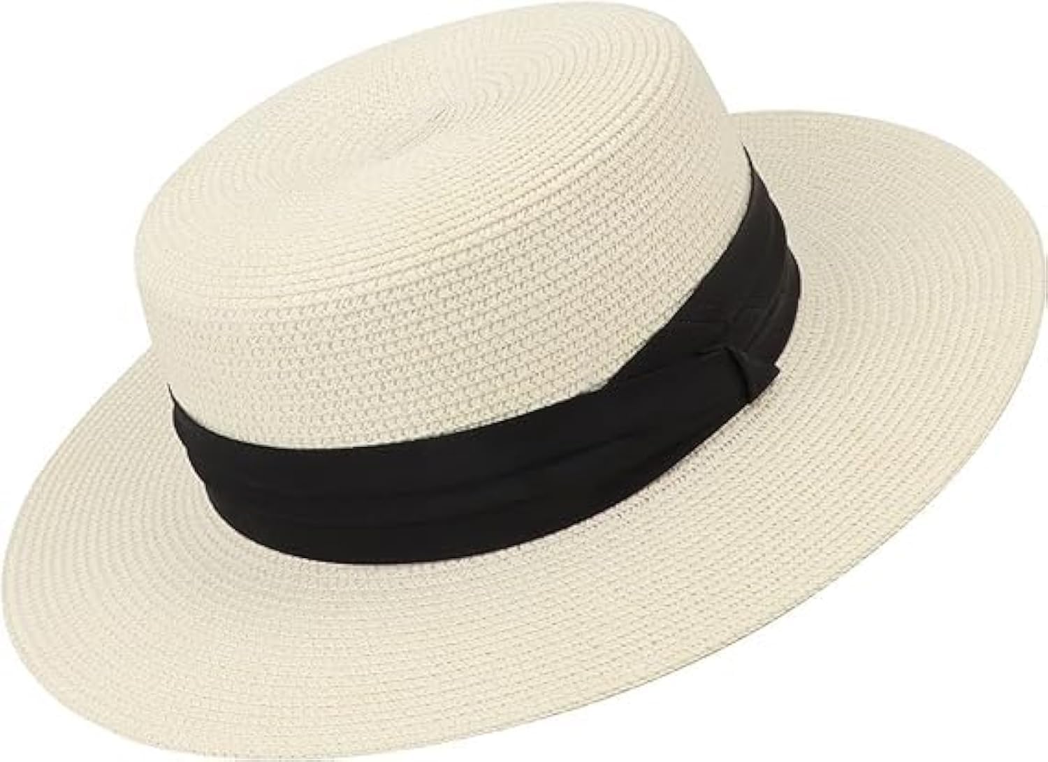 Sun Hats for Women Wide Brim Straw Boater Hat Foldable Packable Beach Hat for Summer