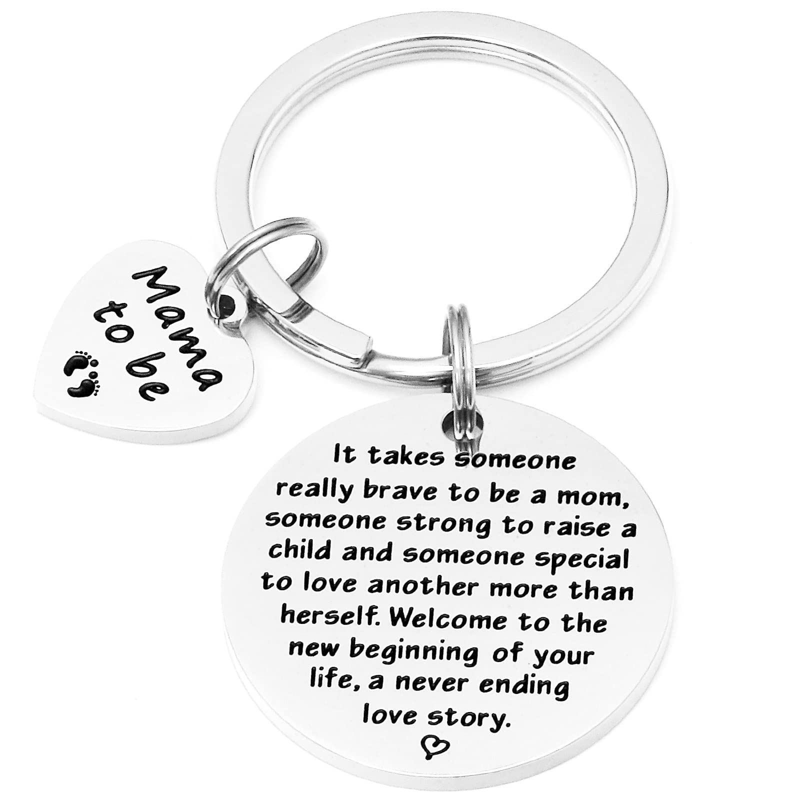 HUTIMY Mother Keychain Gifts For New Parents - Expecting Mother Announcement, Going To Be Mama Keychain