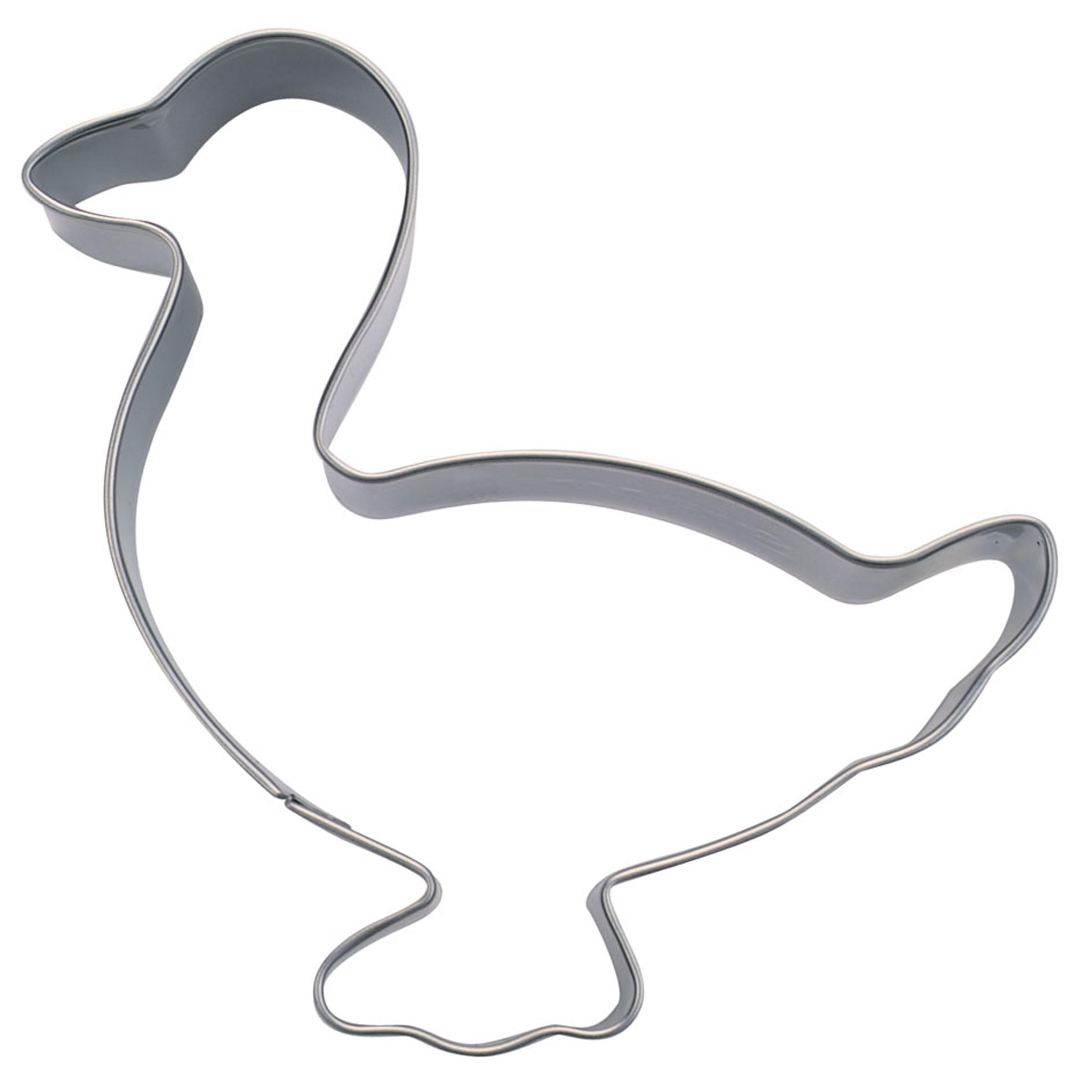 Staedter Stainless Steel Goose Cookie Cutter, 10 cm, Silver