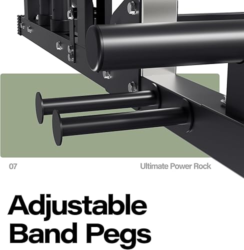 Miniatura 7 de Major Fitness Drone2 Smith Máquina  Estante para sentadillas todo en uno para gimnasio en casa con barra de peso, sistemas de tracción LAT duales y