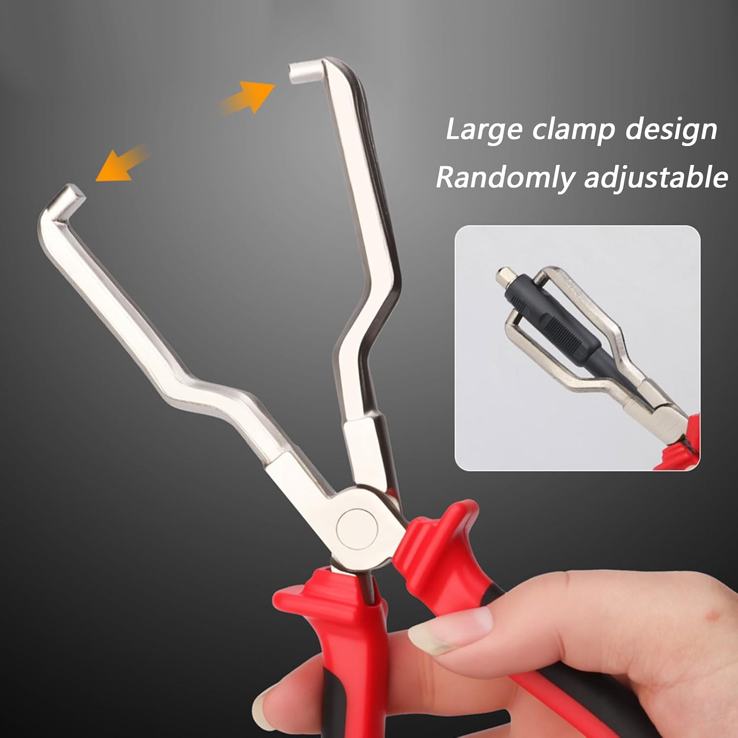 Automotive Fuels Line Fast Release Pliers with Adjustable 70Mm Jaw Opening for Filter Replacement and Pipe Dismantling Adjustable Fuels Line Clamp
