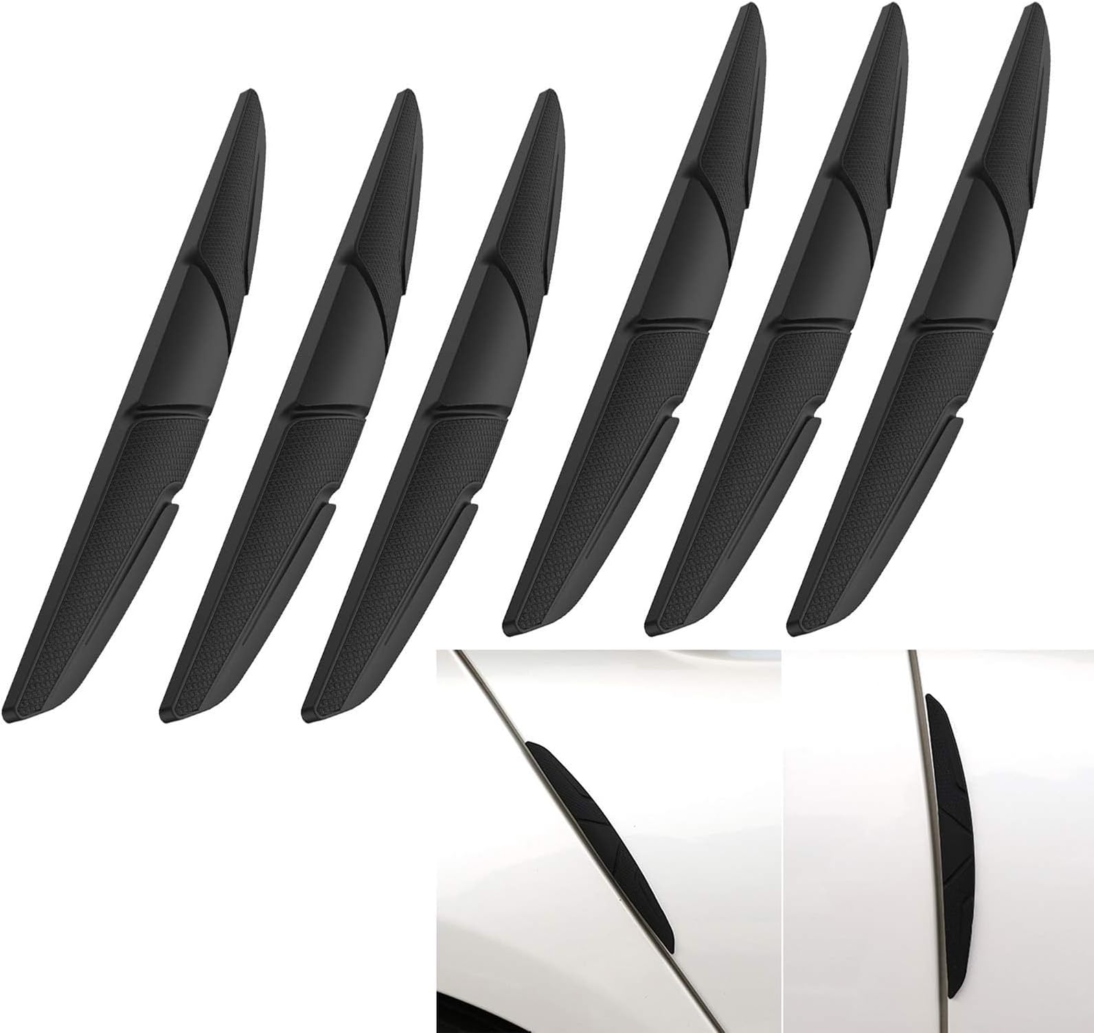 Car Door Dent Protector (2 Doors Pack) Removable Soft Cushion