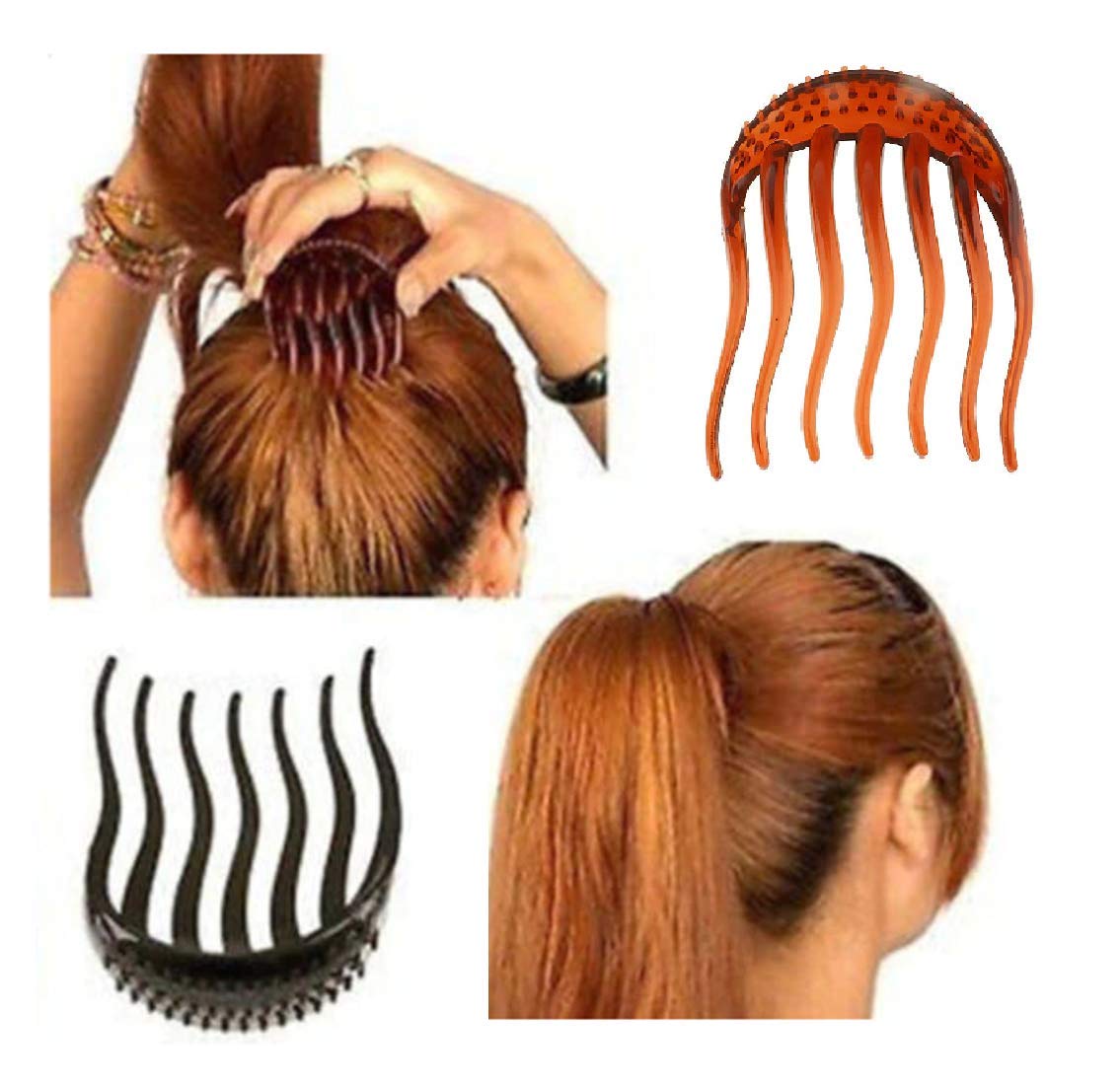 Sozzumi Shangdu Durable Ponytail Insert Clip For Bouffant Hair Bun