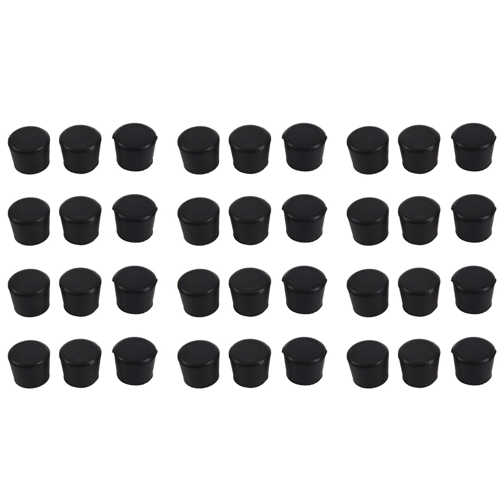 Hndhbfgrt Rubber Furniture Crutch Feet Stool Chair Leg Tip Pad 36Pcs Black