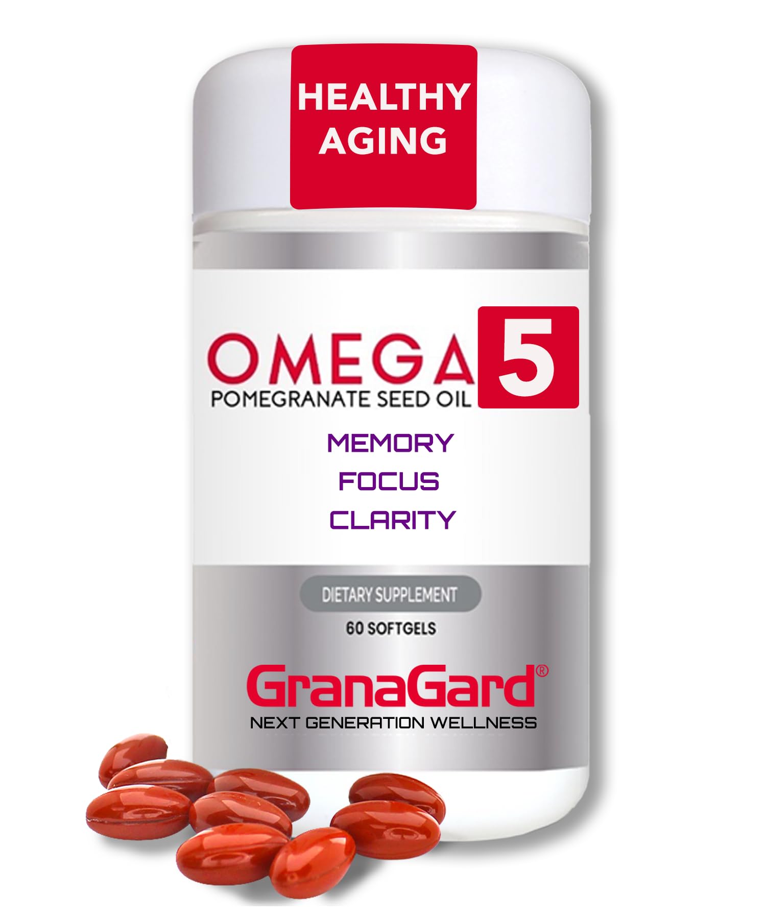 Buy GranaGard brain supplements for memory and focus, antiaging, omega