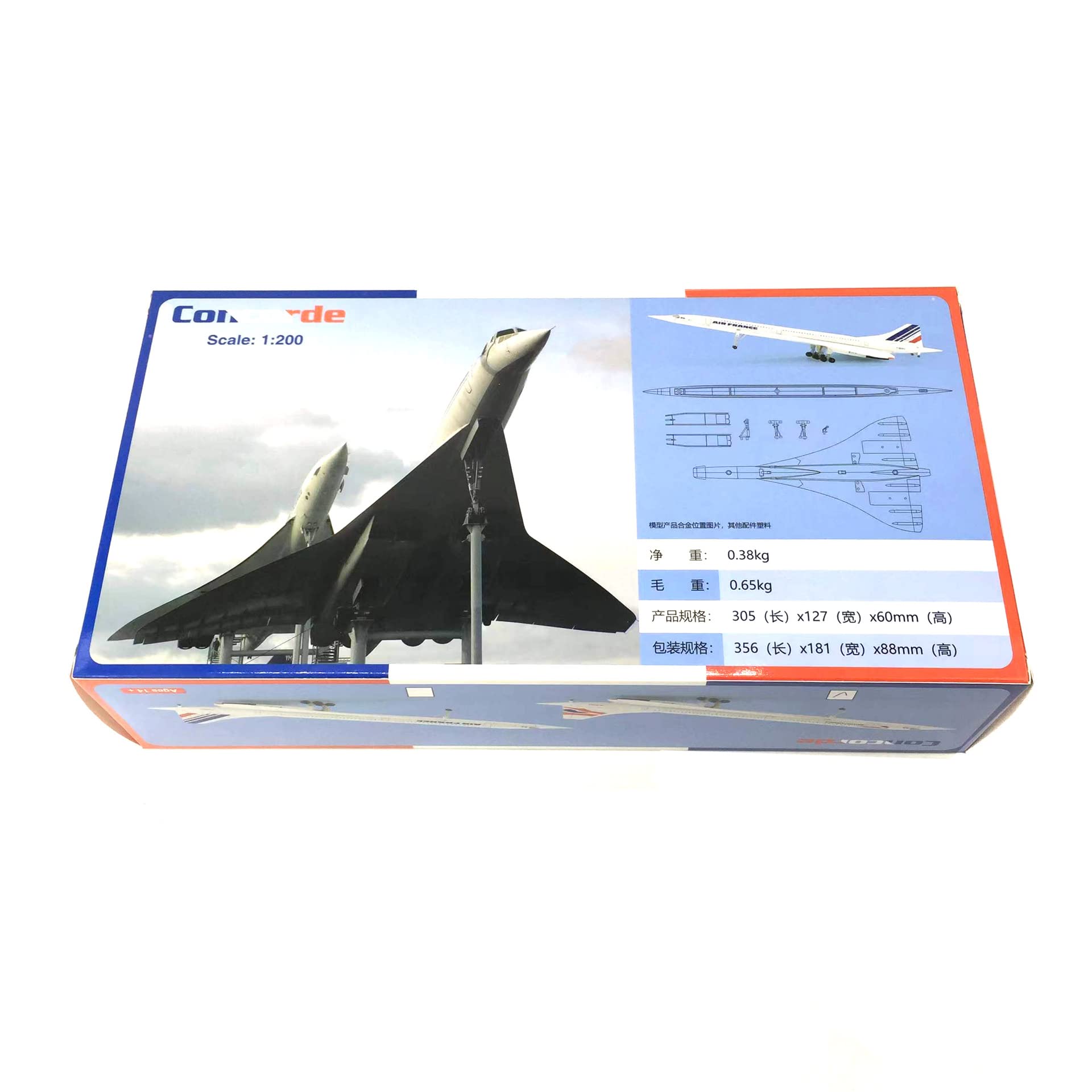 TECKEEN Skala 1/200 brytyjski model samolotu F-BVFB Concorde model samolotu ze stopu odlewu ciśnieniowego model samolotu do kolekcji