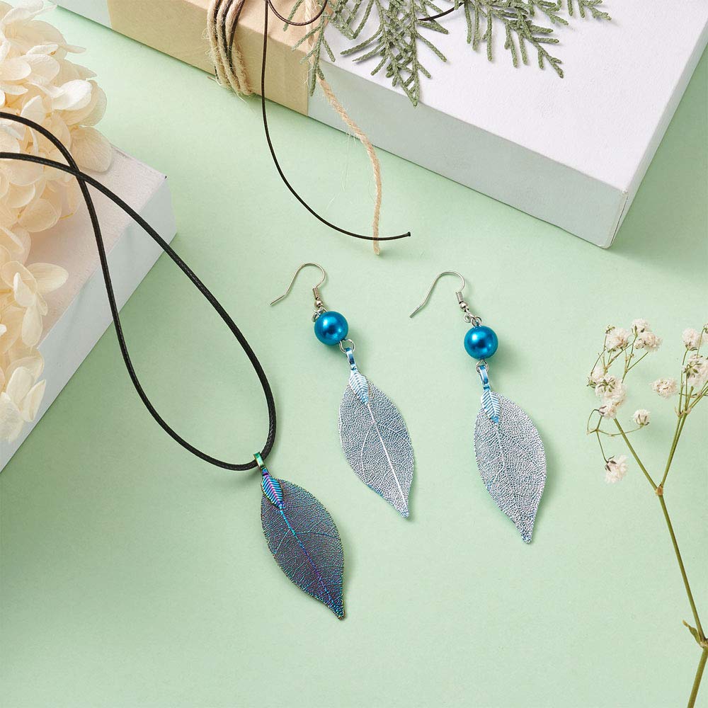 300 Pcs Ciondoli A Forma Di Foglia In Acrilico Per Gioielli - Foto 3