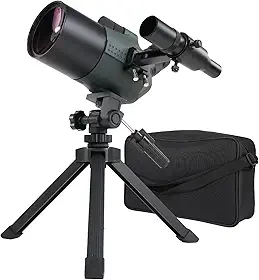 Luneta de observação SVBONY SV41Pro Mini MAK com buscador, 28-84x80mm, telescópio de viagem, telescópios Mak para adultos, distância focal de 800mm, telescópio para observação visual da Lua