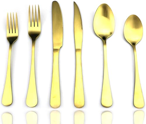 Miniatura 58 de JASHII Modern Royal - Cuchillo para carne, 8 unidades, color arcoíris mate, acero inoxidable 18/10, utensilios de cocina, cuchillo de vajilla dentado