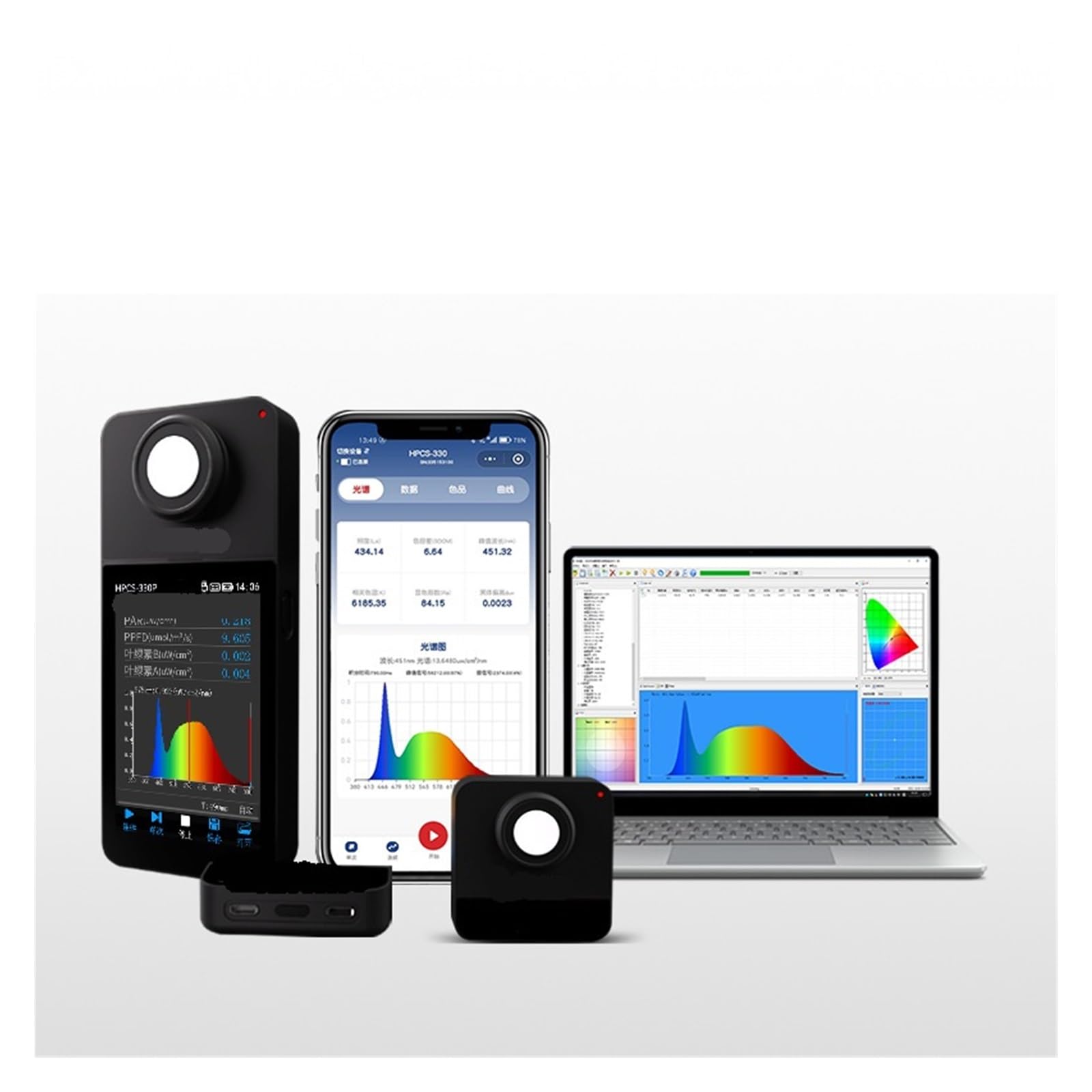 Spektrometr, Przenośny spektrometr światła CCT CRI Meter Lux Test
