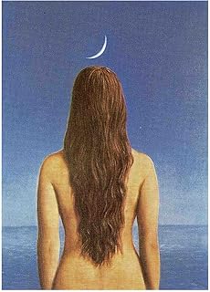 Stampa su Tela Impressione L'abito da sera di Rene Magritte Quadro su Tela, Quadro su Tela quadri astratti moderni soggiorno Decorazione Parete(35x49cm-14x19inch,Senza cornice)