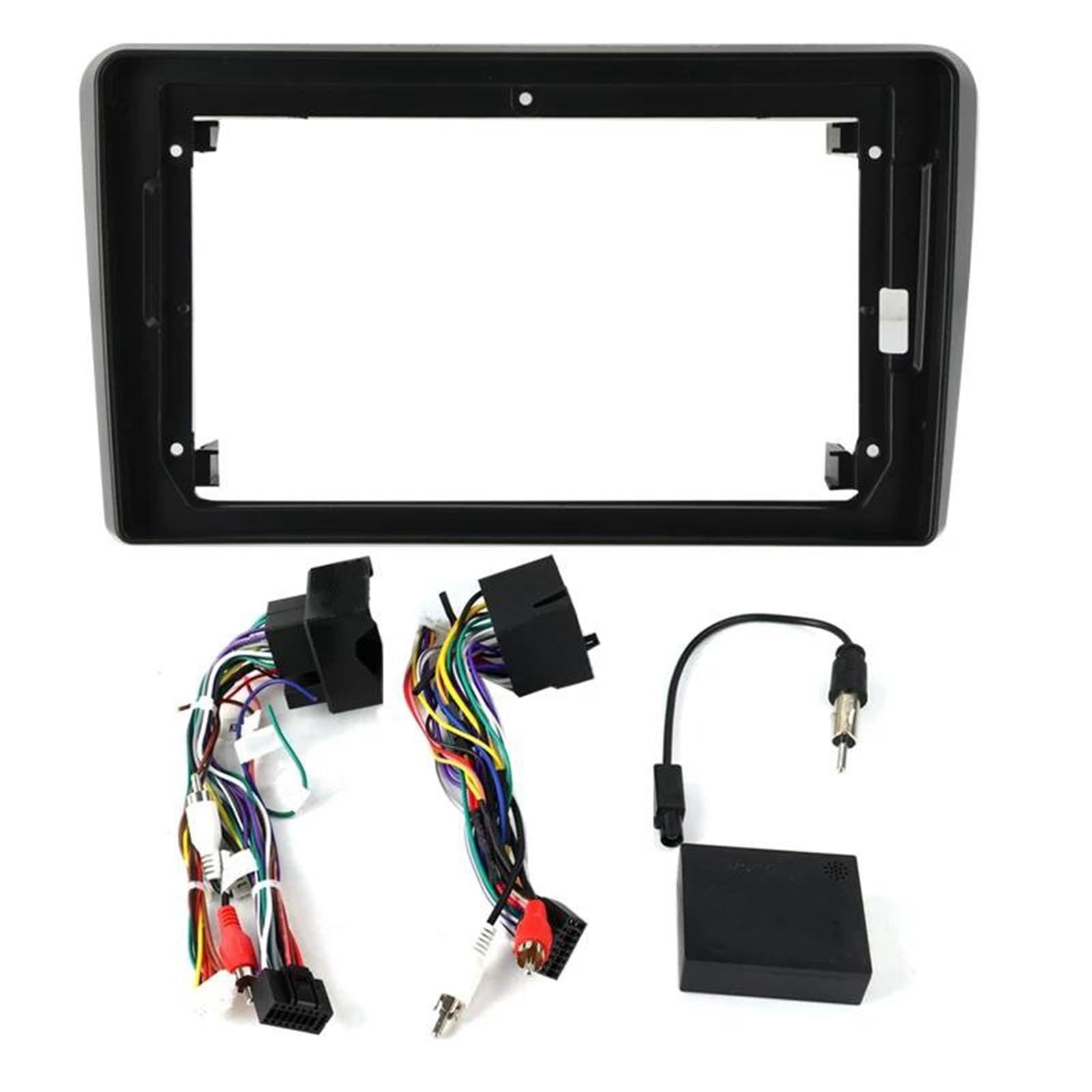 Panel de Radio de Fascia de Coche Car Radio estéreo Adaptador de Fascia Marco Tapa de Pantalla de Audio Caja decodificadora Canbus para A3 8P 2003-2012