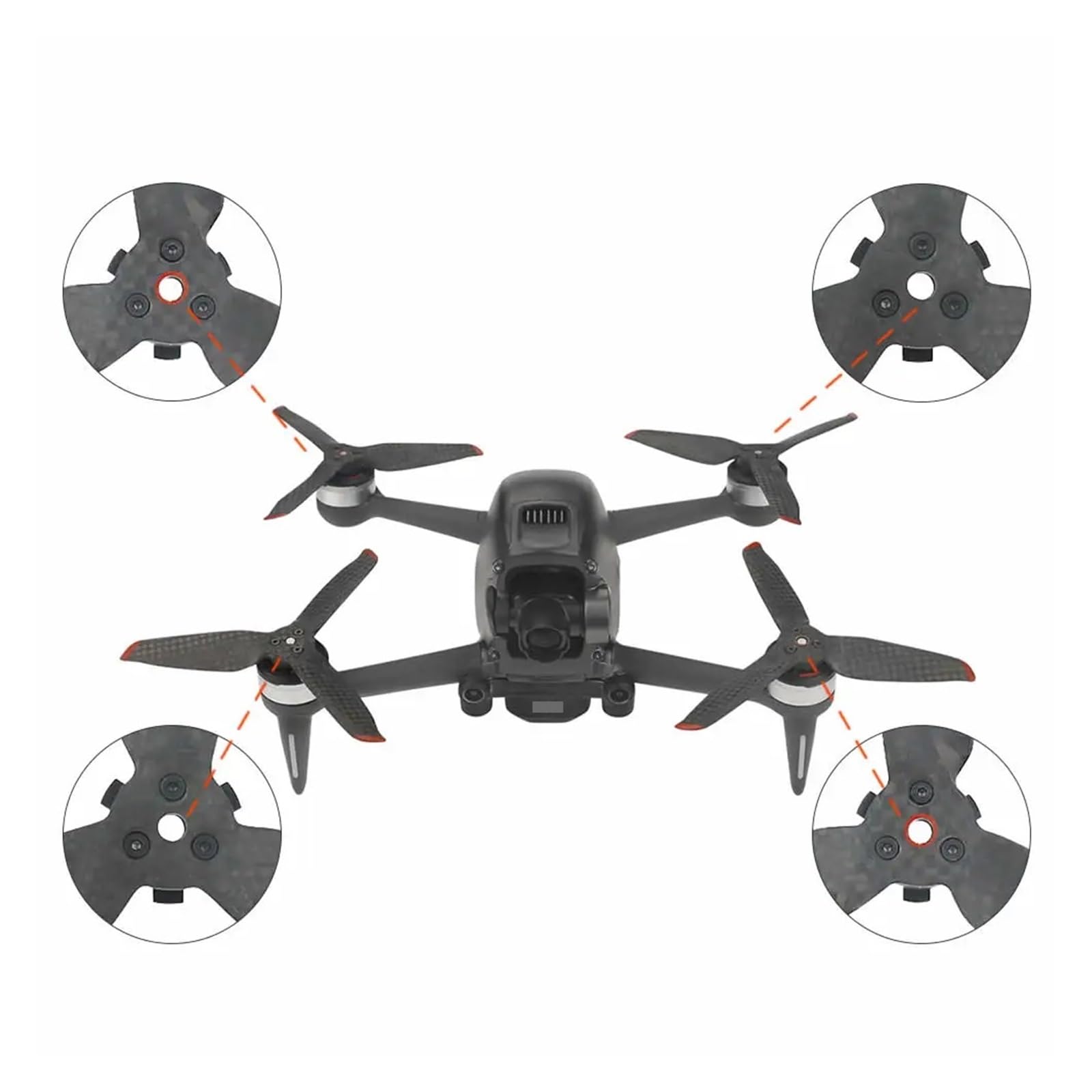 5328S Eliche Pieghevoli a Basso Rumore Accessori for eliche in Fibra di Carbonio D-Ji FPV Eliche Leggere