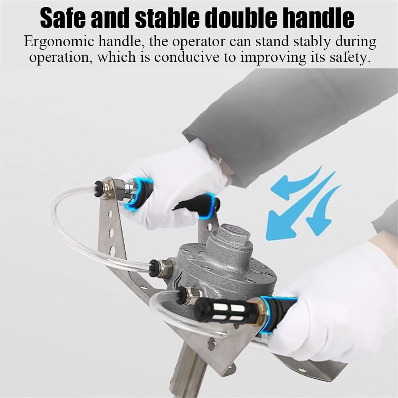 Miscelatore pneumatico, 20-100 L, velocità regolabile, alta potenza 3000 giri/min, manico ergonomico, per miscelare mangimi, gesso, vernice, liquido viscoso