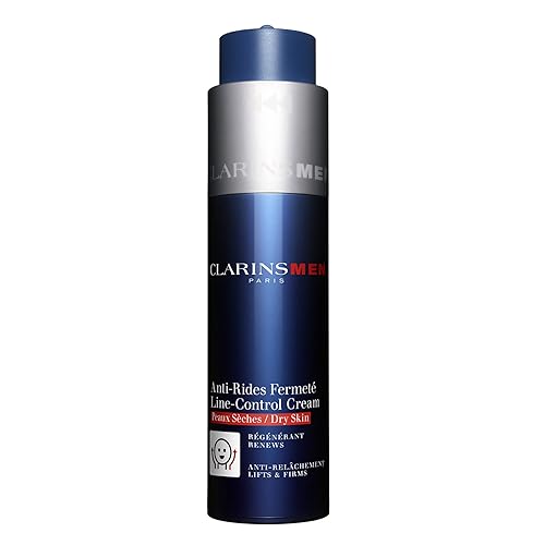 CLARINS Crema MEN Line-Control Hidratante antienvejecimiento para hombres Reafirma y aprieta visiblemente la piel flácida alrededor de la barbilla
