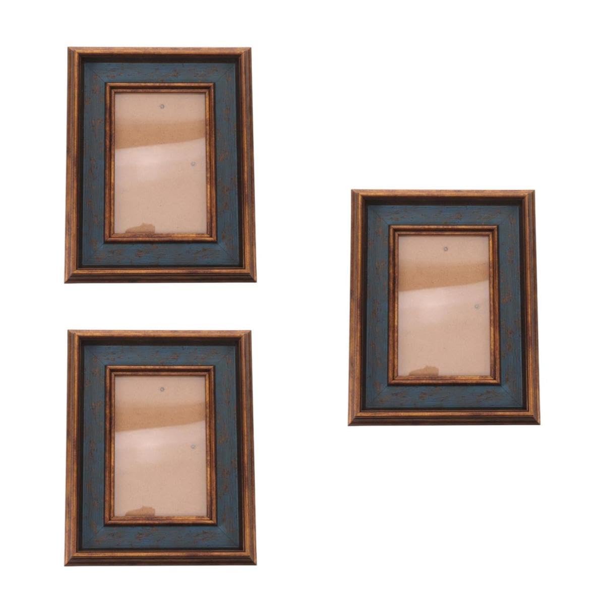 ABOOFAN 3 Stück Vintage Holz Bilderrahmen 4x6 Zoll für Wand und Tisch