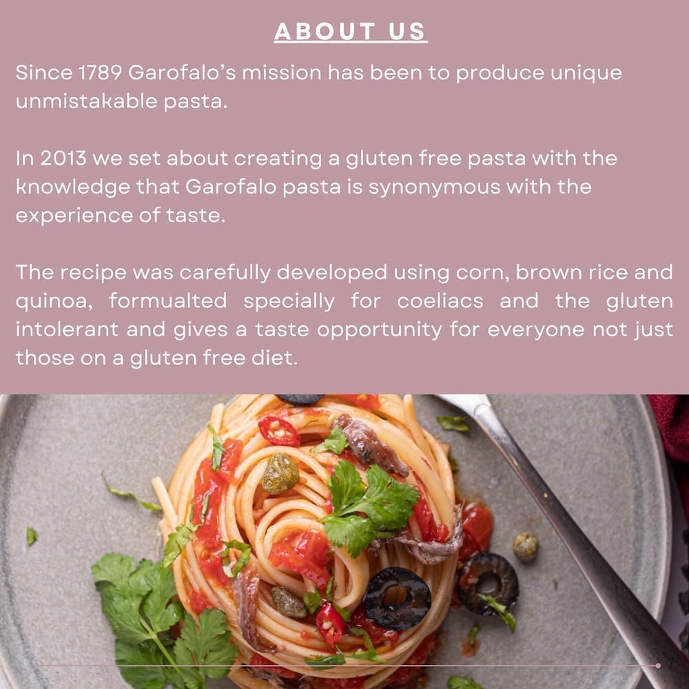 Italian Gourmet Linguine pasta glutenfrei Mais Reis Quinoa 20 x 400g vegan | Senza grano, ideale per celiaci, kocht bissfest für leichte Saucen und Gemüse, Gesamtnettogewicht 8 kg + Kostenlos Polpa 400g