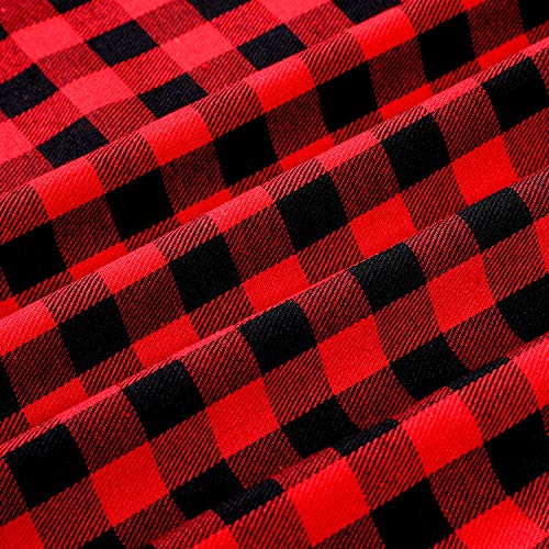 Tatuo Buffalo Plaid Fabric 56 x 36 Inch Christmas...