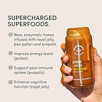 Vista 7 de Miel Superalimento de Beekeeper's Naturals - Polen de Abeja, Jalea Real, Propóleo, Miel - Energía Natural, Apoyo Inmunológico, Claridad Mental